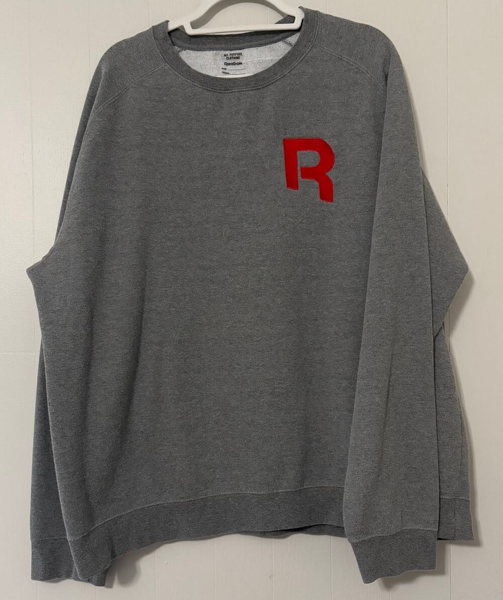 Reebok All Purpose Clothing 2XL Embroidered Crewneck Sweatshirt